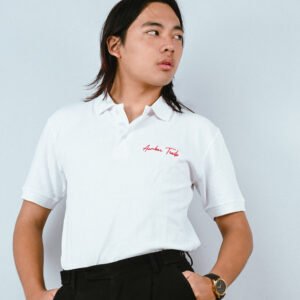 Trails Timeless White Polo Cotton T-Shirt