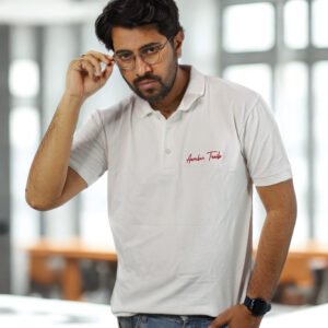 Trails Timeless White Polo Cotton T-Shirt