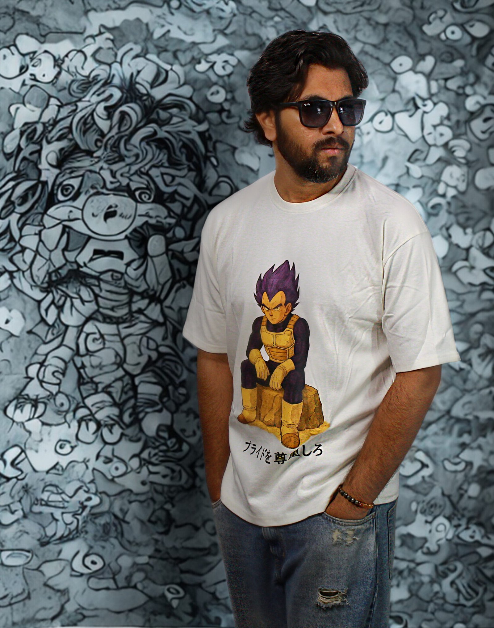 Vegeta Oversized T-Shirt - Image 3