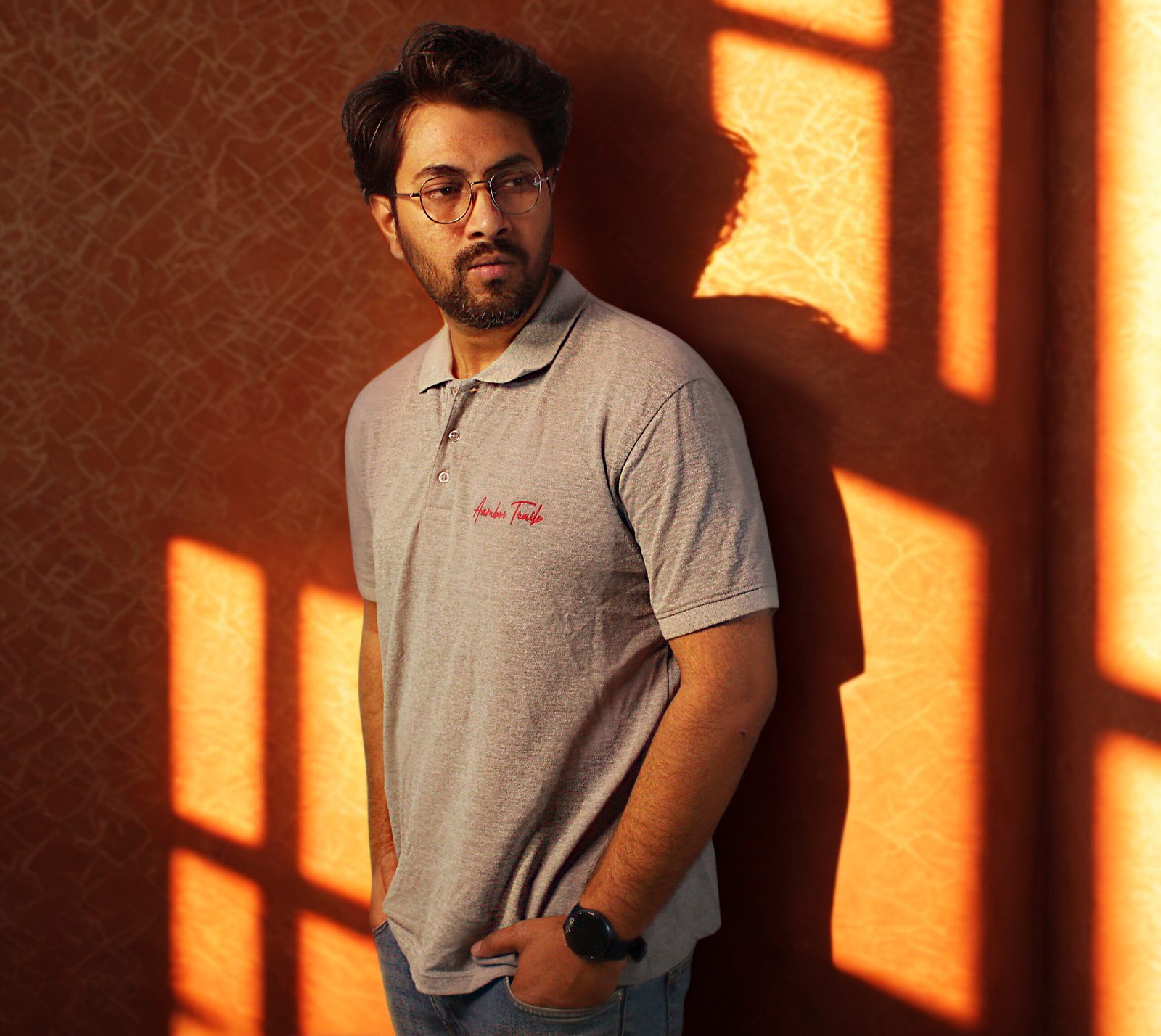 Trails Urban Gray Polo Cotton T-Shirt - Image 2