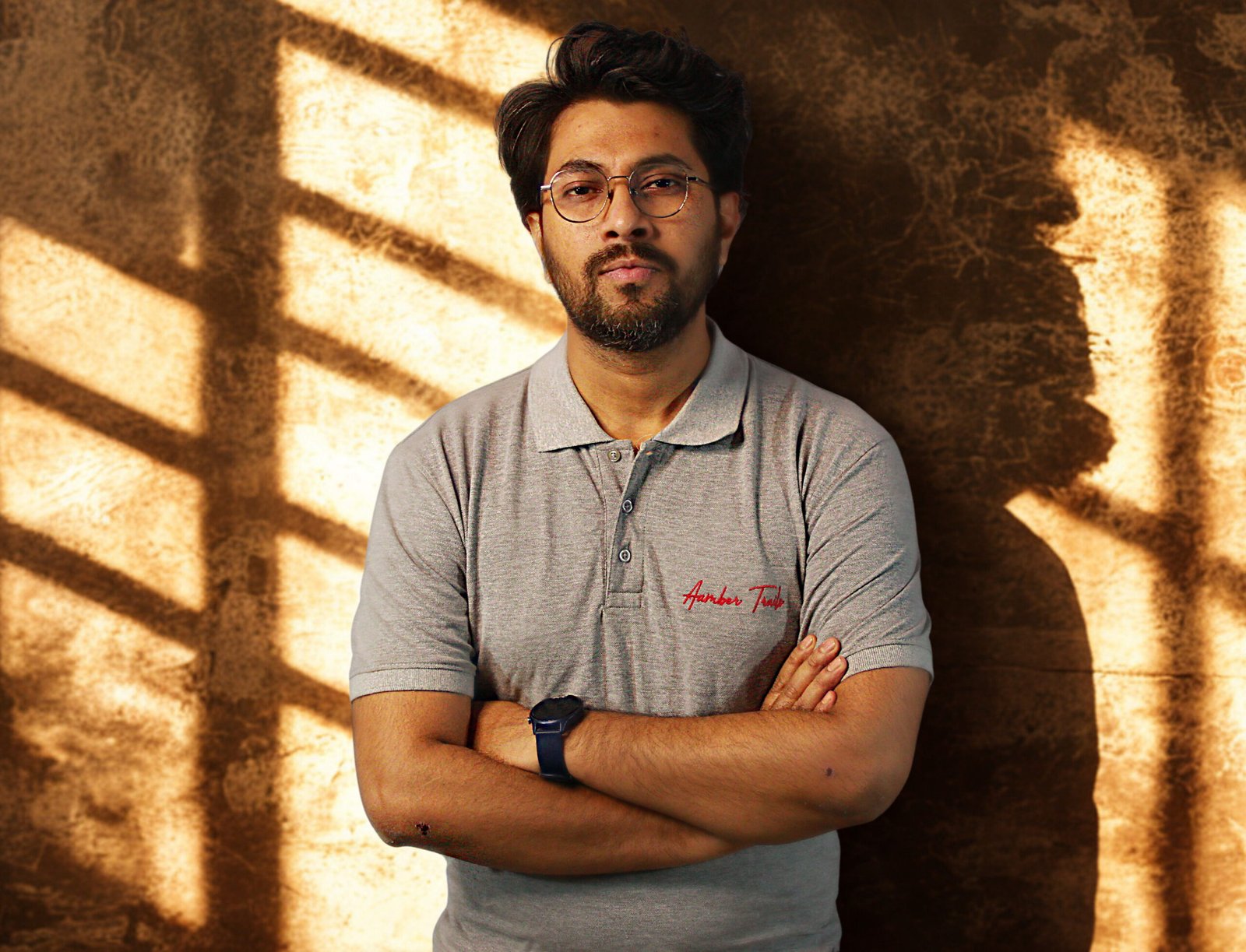 Trails Urban Gray Polo Cotton T-Shirt - Image 3