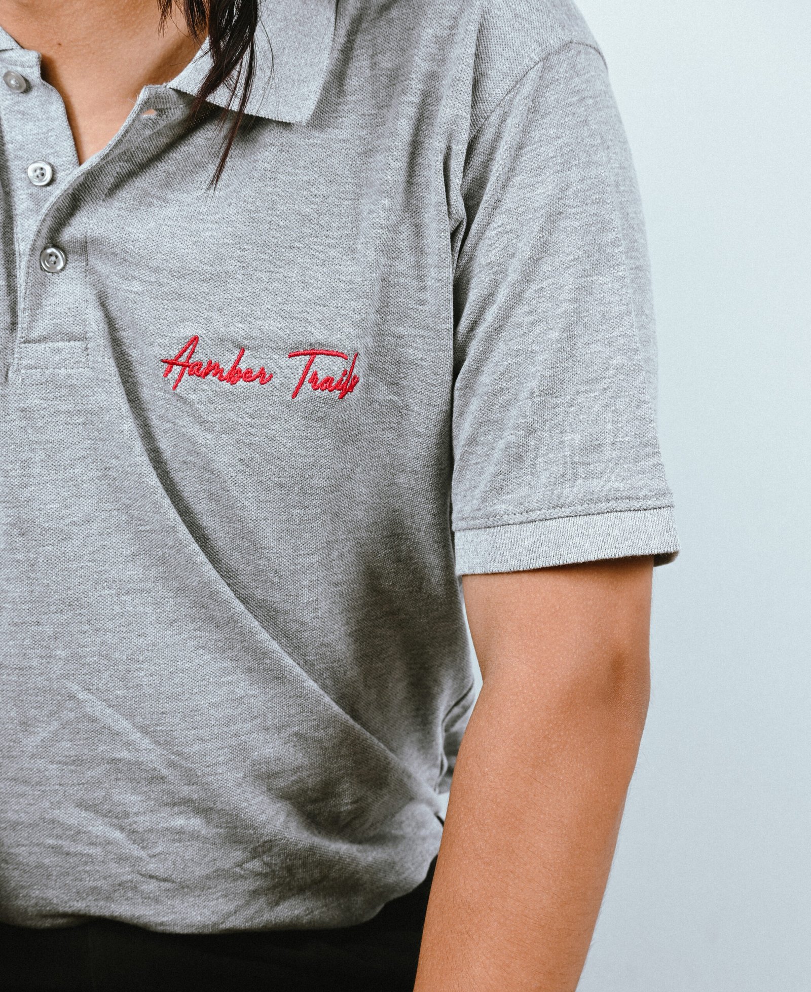 Trails Urban Gray Polo Cotton T-Shirt - Image 4