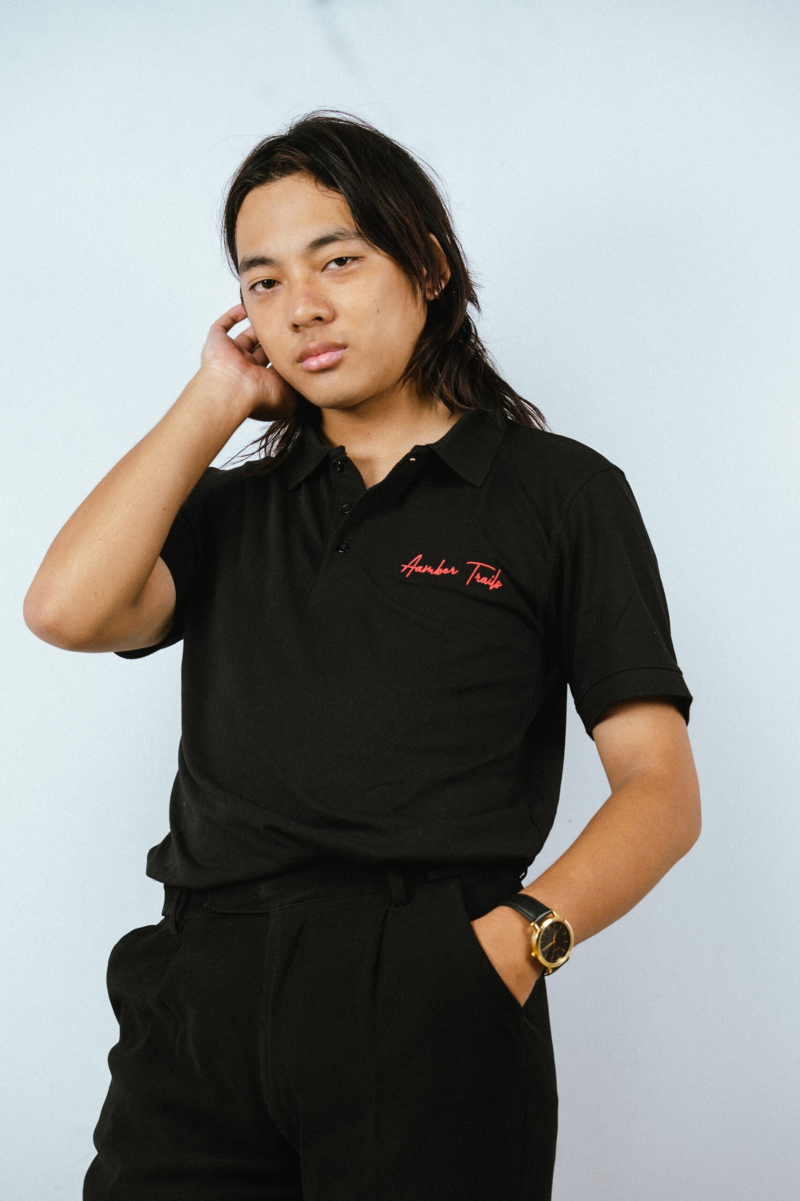 Trails Classic Black Polo Cotton T-Shirt - Image 3