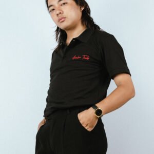 Trails Classic Black Polo Cotton T-Shirt
