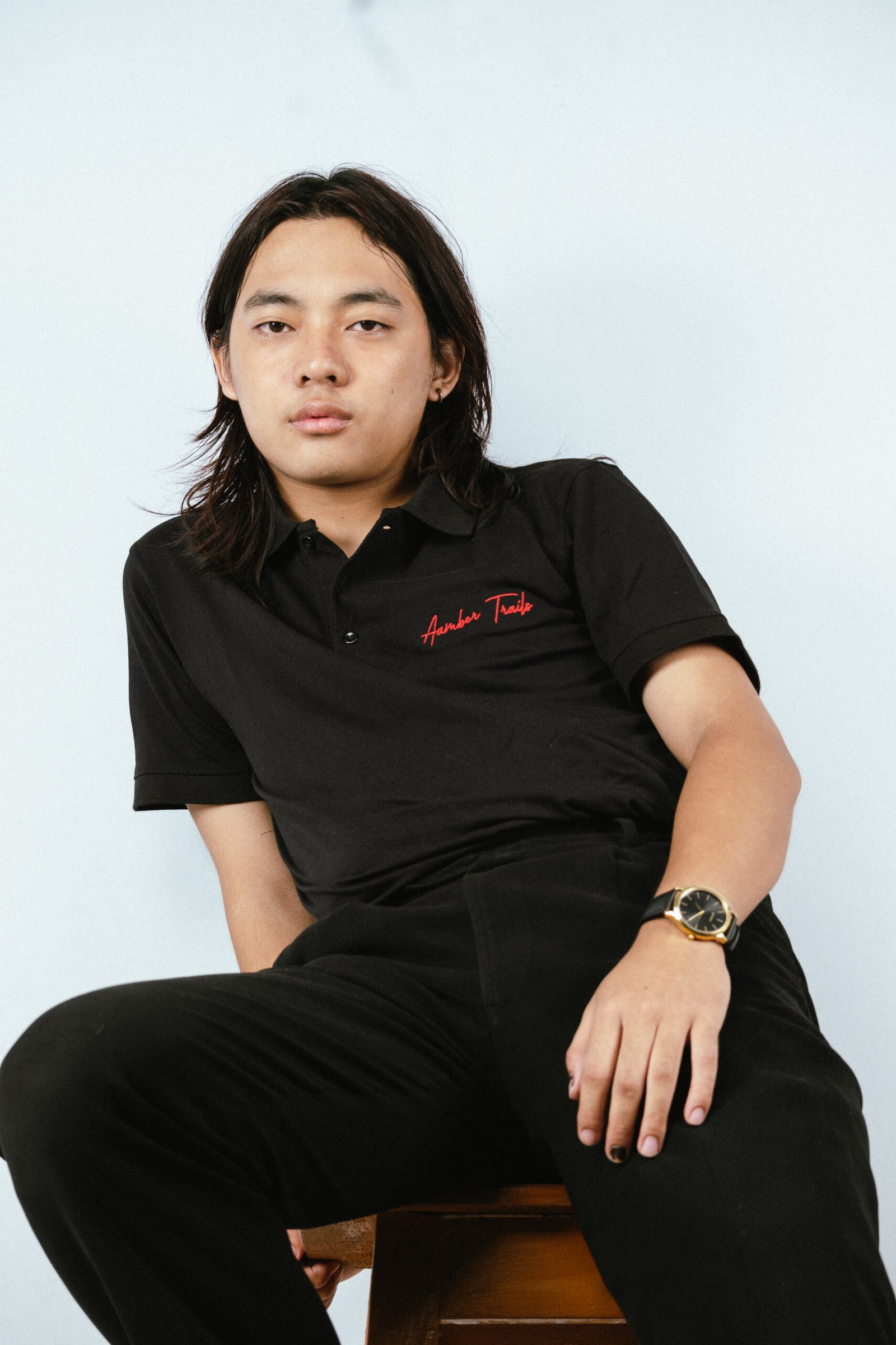 Trails Classic Black Polo Cotton T-Shirt - Image 2