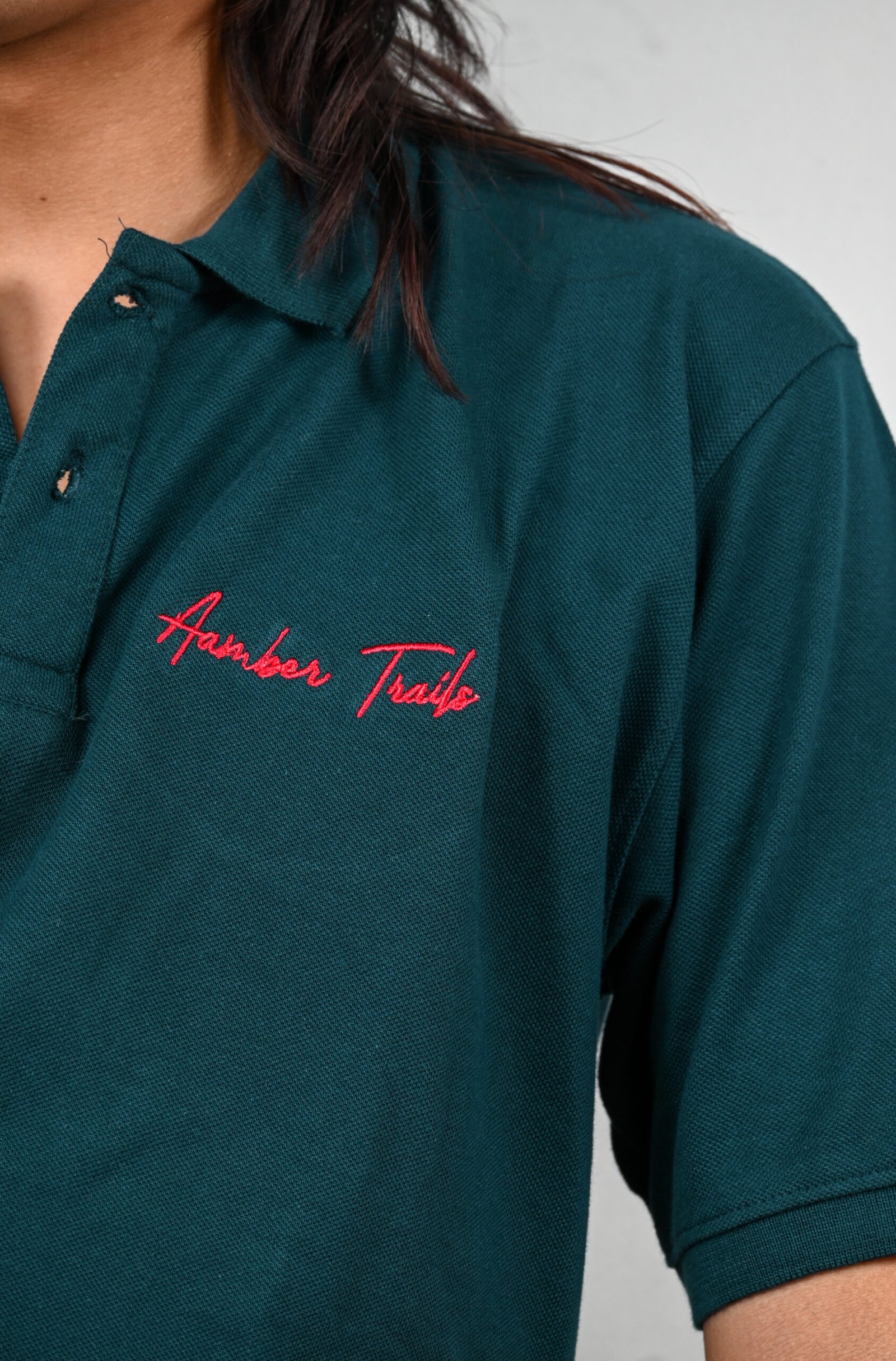 Trails Midnight Petrol Blue Polo Cotton T-Shirt - Image 3