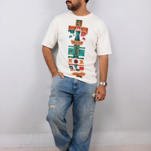 Mayan Art Oversized Cotton T-Shirt