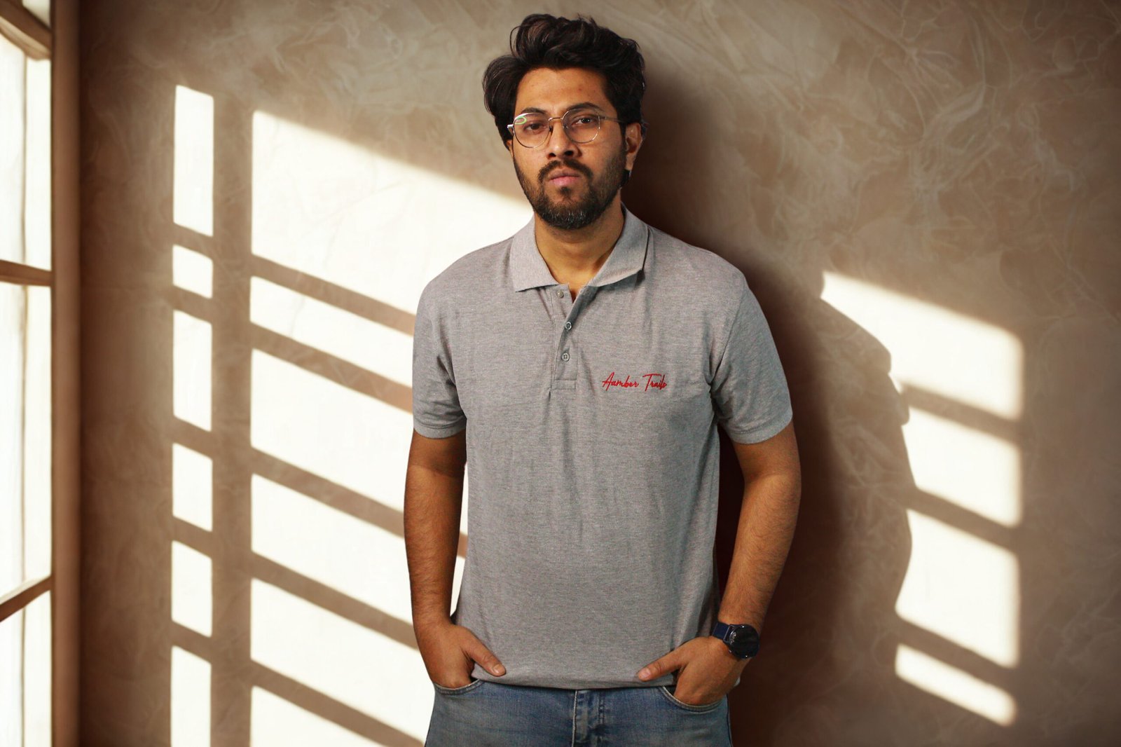 Trails Urban Gray Polo Cotton T-Shirt